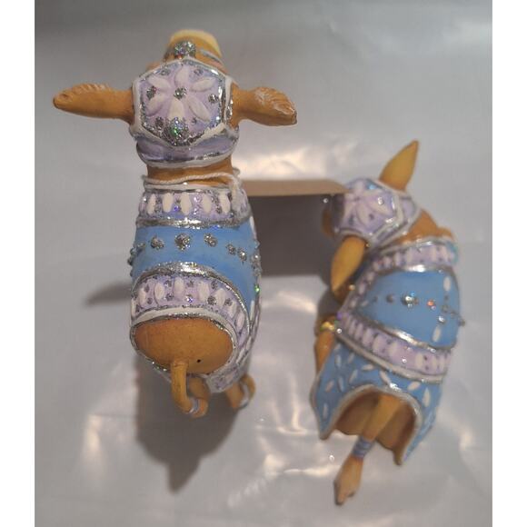 Patience Brewster Krinkles Figures Nativity Calves Set of 2 31261 w/ Box- Mint! - Picture 10 of 10